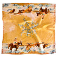 Longhorn Open Range Cowgirl Wild Rag-Western Scarf
