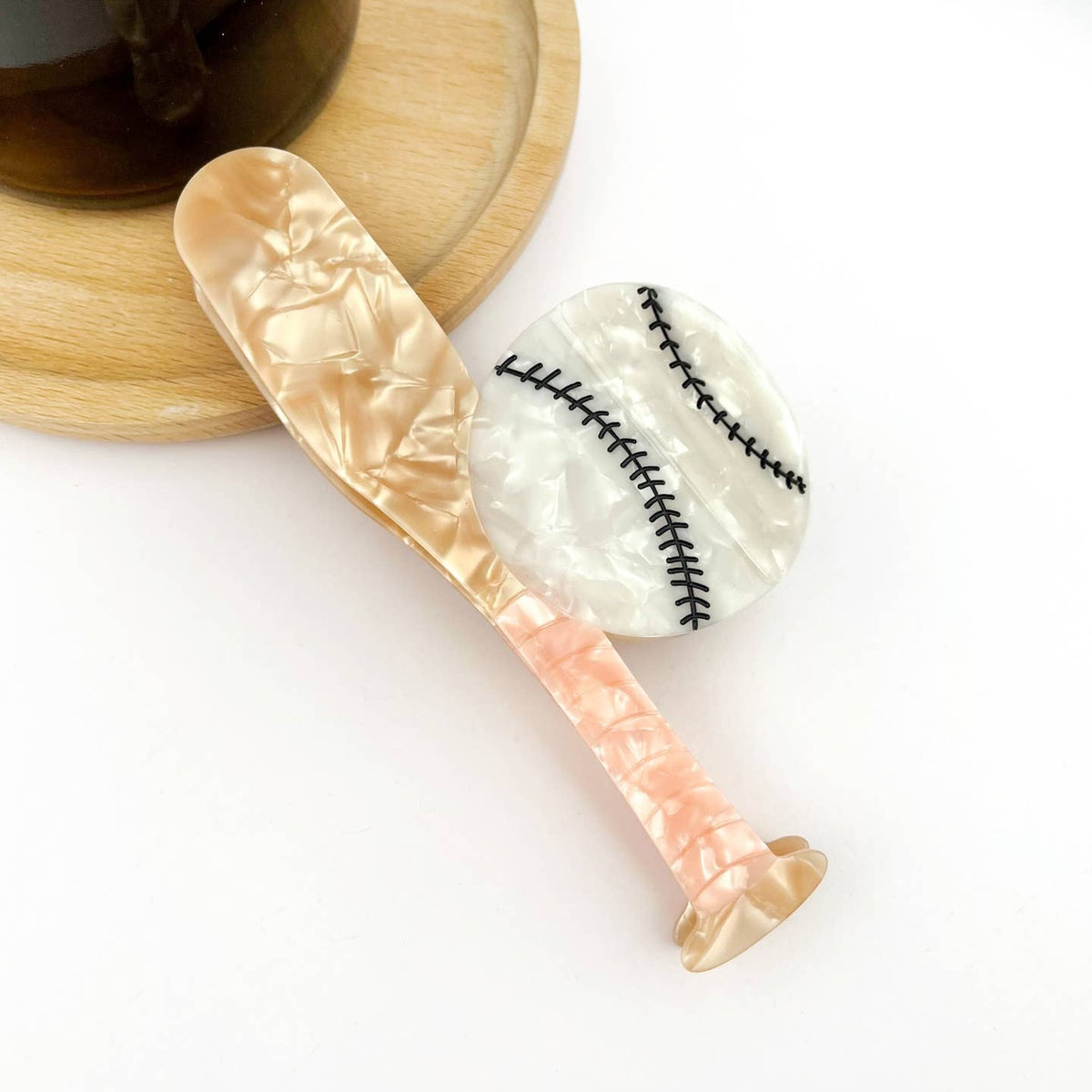 Baseball Bat Hair Clip
