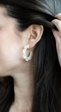 Flora Hoops- Cream