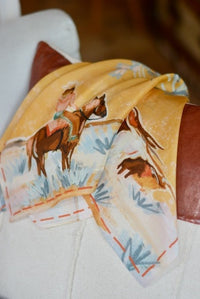 Longhorn Open Range Cowgirl Wild Rag-Western Scarf