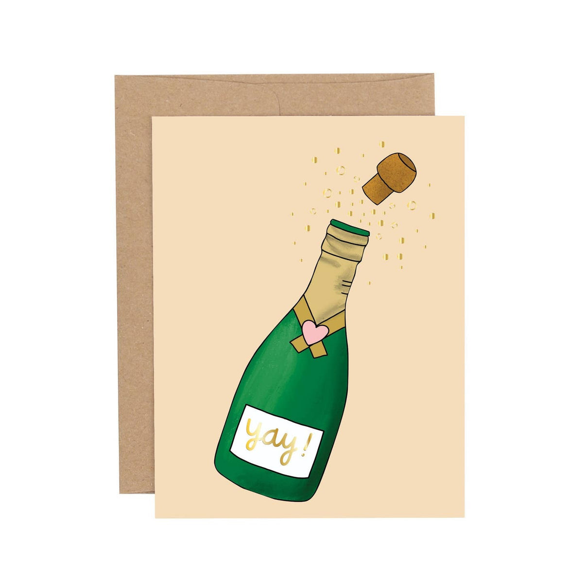 Champagne Yay Card