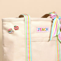 School's In Session Canvas Tote