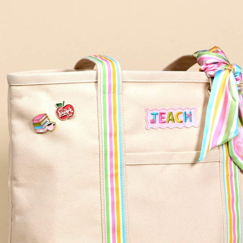 School's In Session Canvas Tote