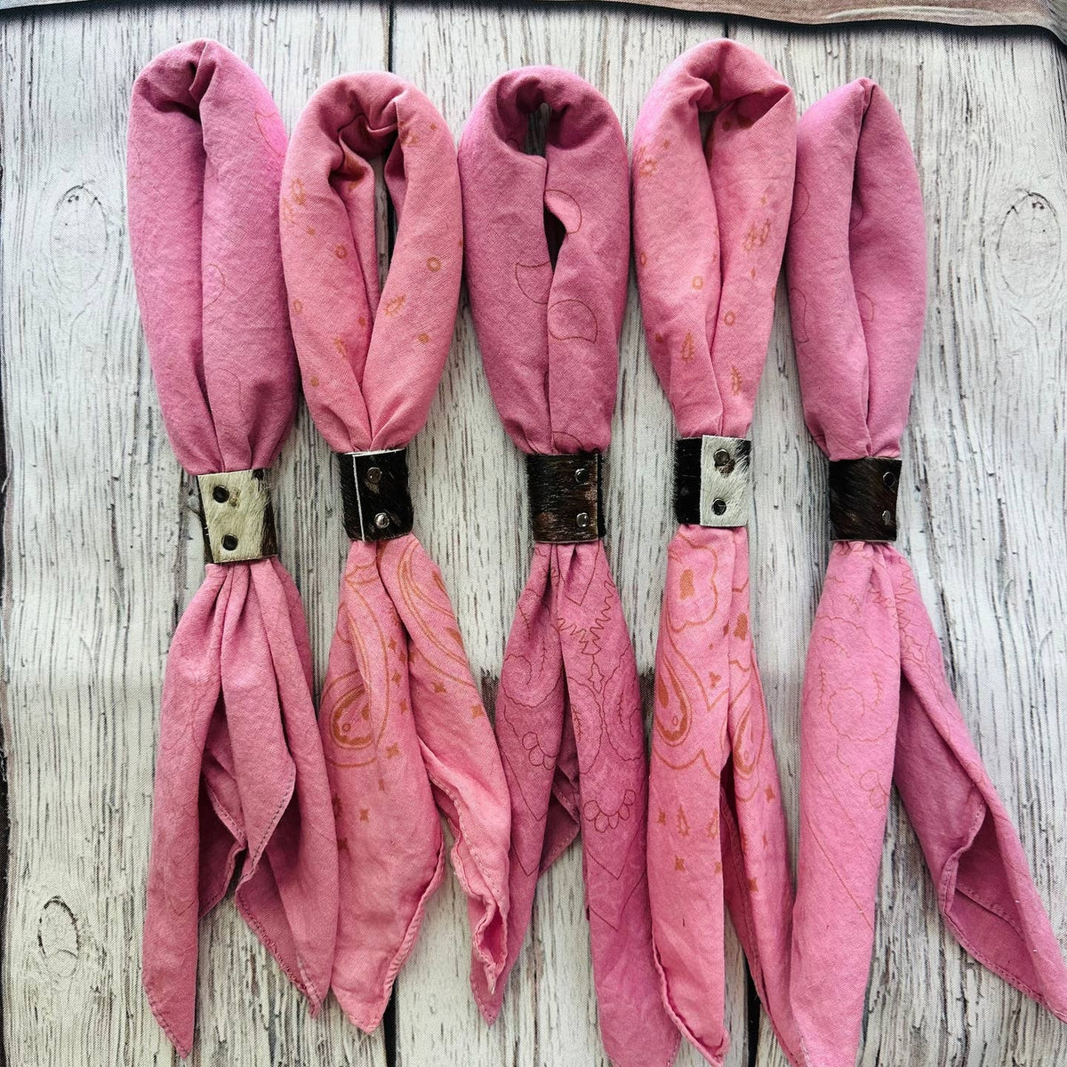 Sangria Pink Hand Dyed Bandanas