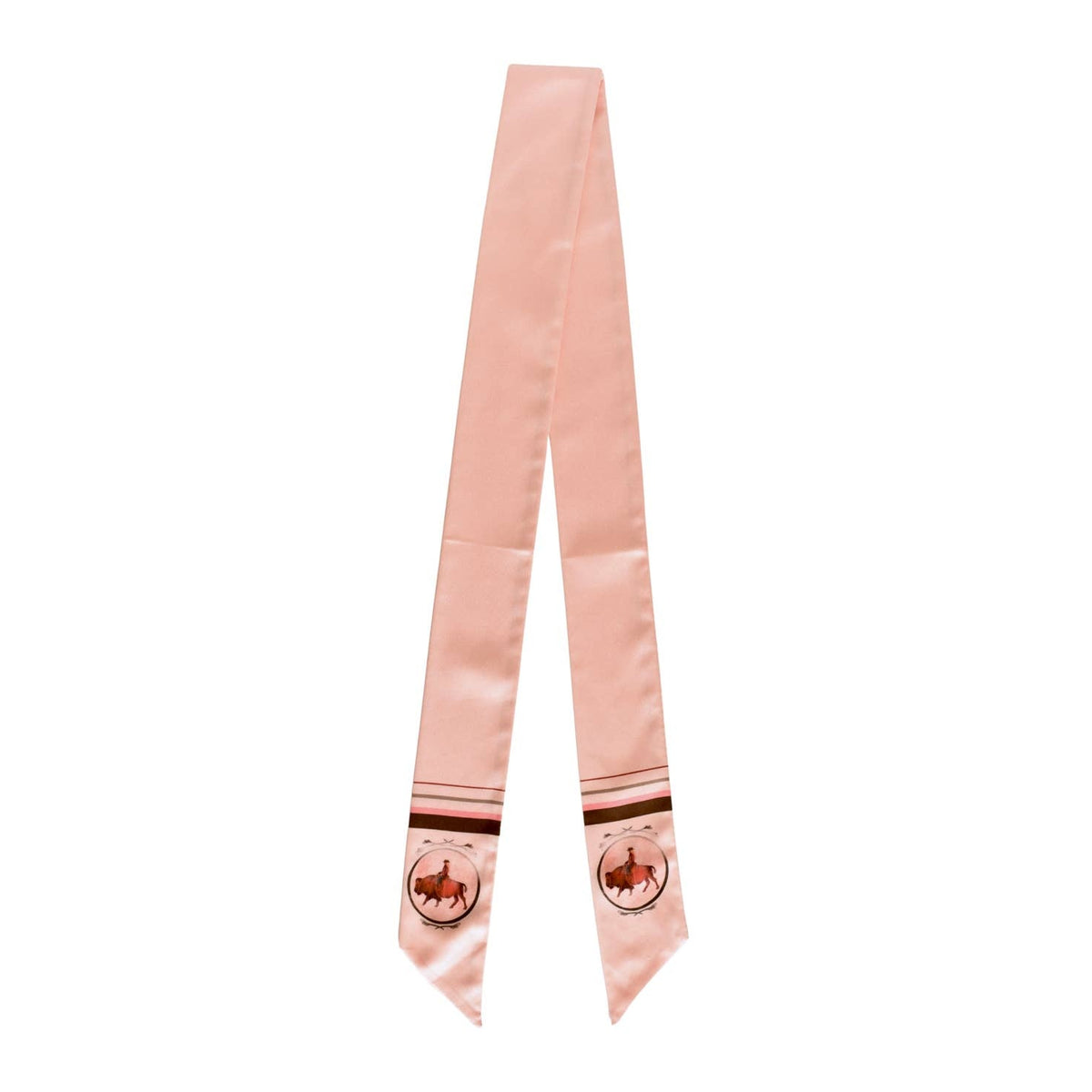 Raomin' Cowgirl Bison- Western Twilly Scarf