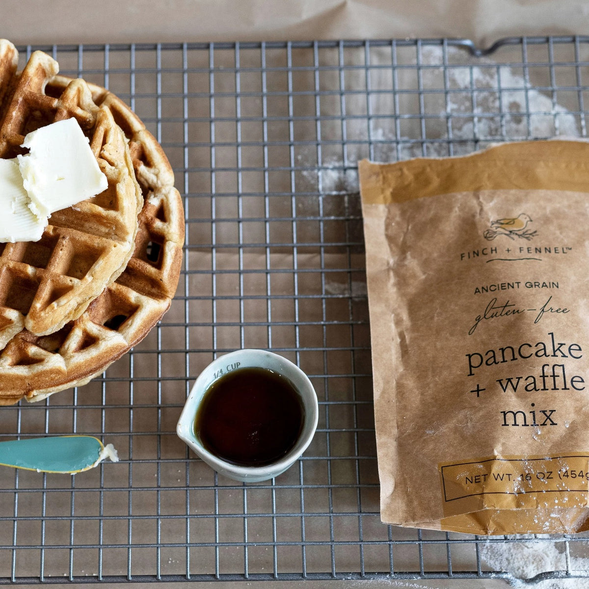 Finch + Fennel Gluten-Free Ancient Grain Waffle + Pancake Mix