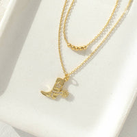 Cowgirl Boot Double Necklace