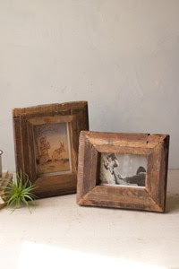 Recycled Wooden Frames-Set of 2