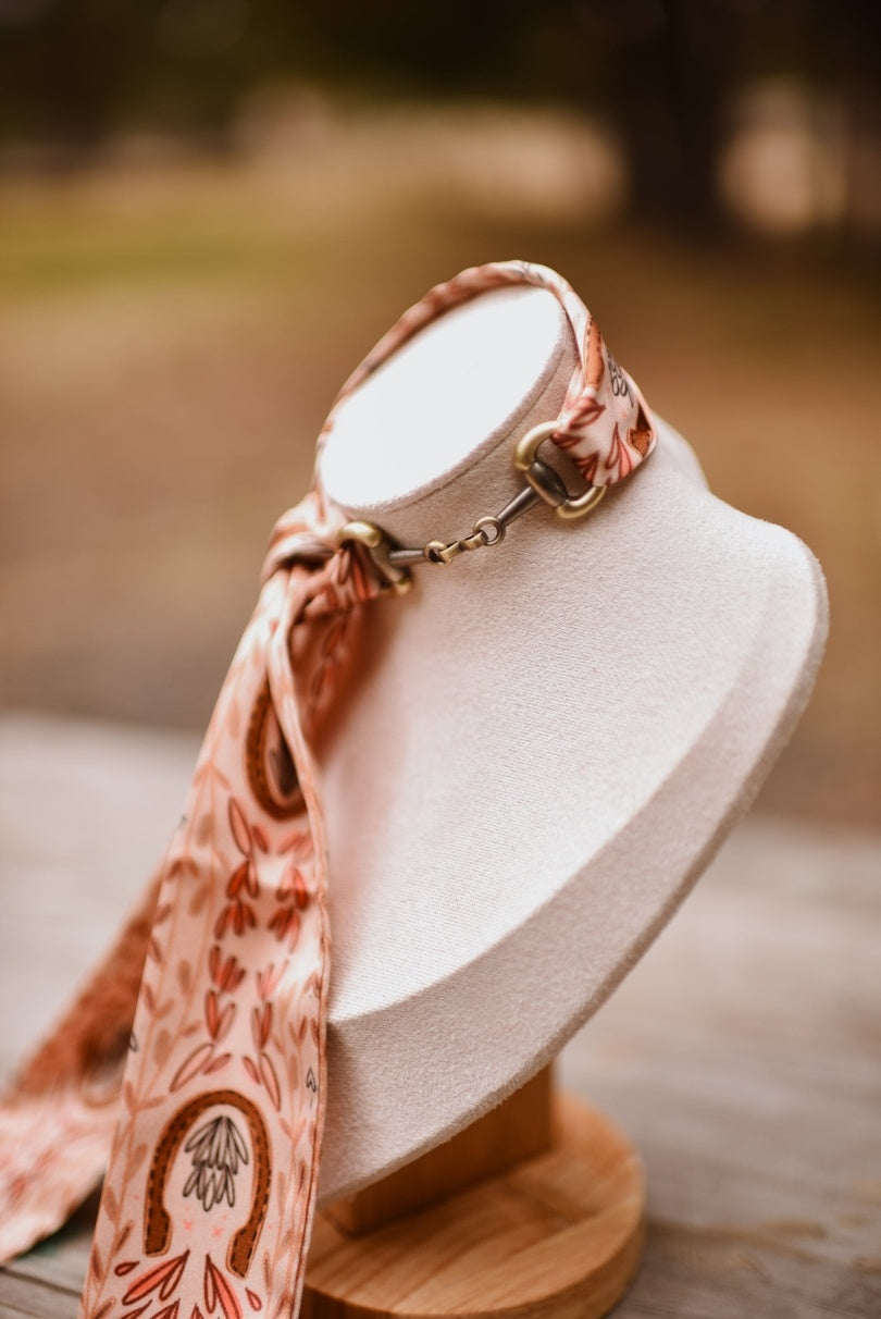 Snaffle Bit Twilly Scarf Slide Accessory- Antique Bronze
