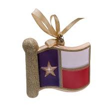 Texas Christmas Ornaments-Texas Flag