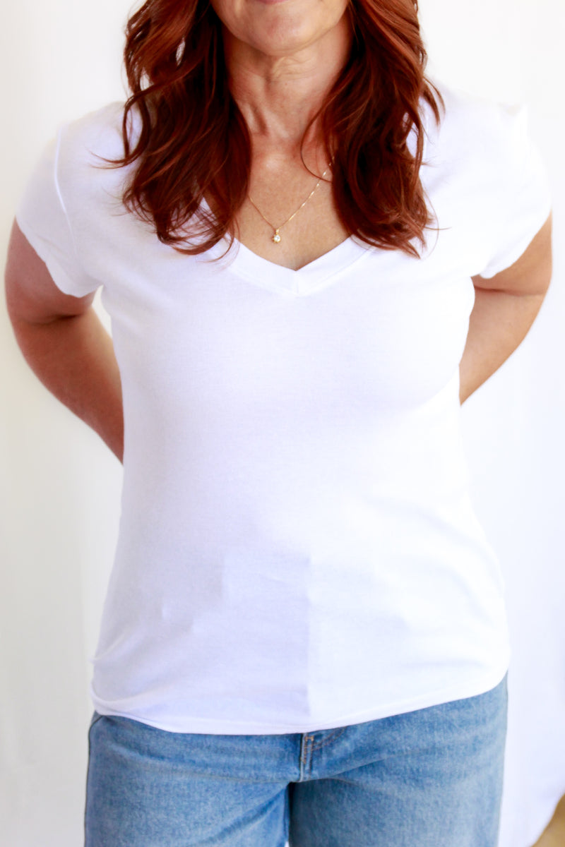 Jane Basic Tee- White