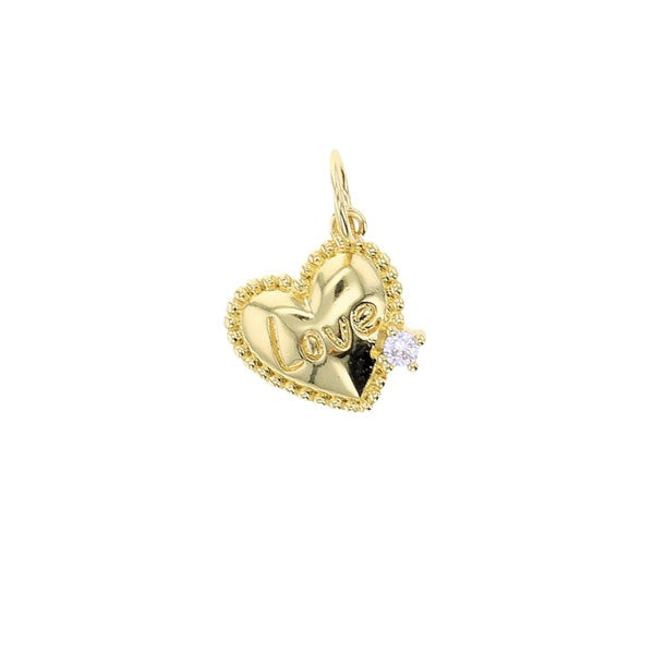 Lotus Heart Charms