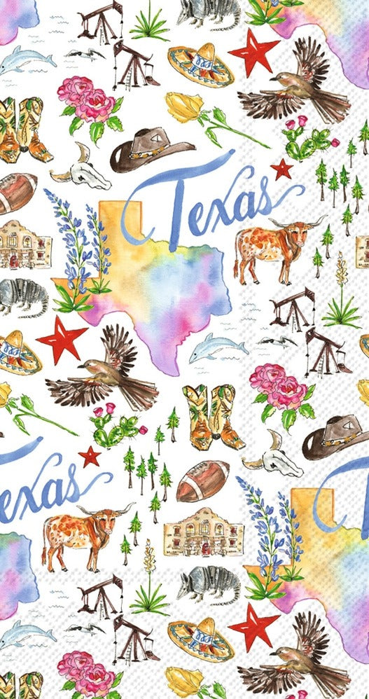 Texas Collage Guest Napkins