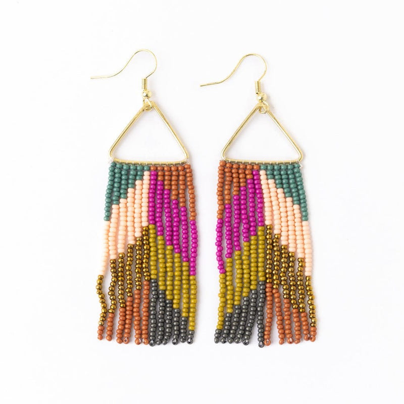 Whitney Beaded Fringe Earrings